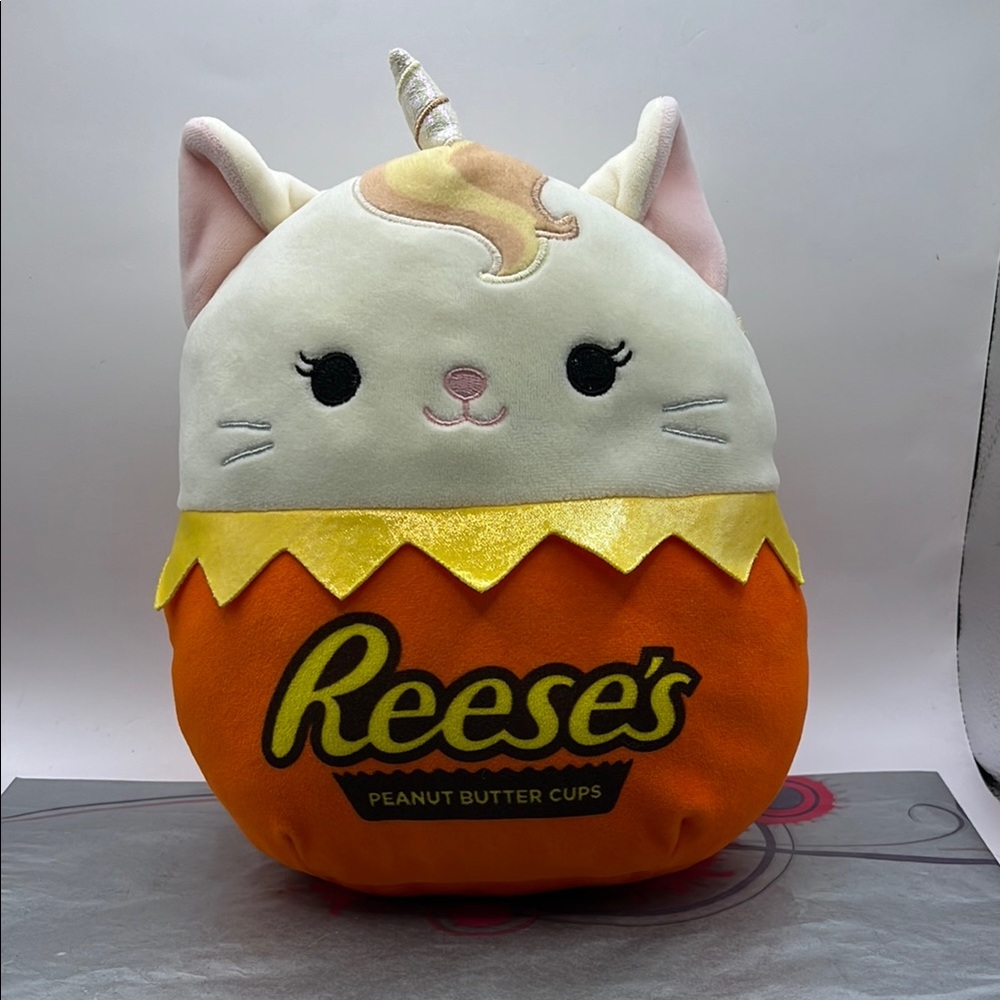 Reese's 10” Cat Unicorn Plush Toy GUC